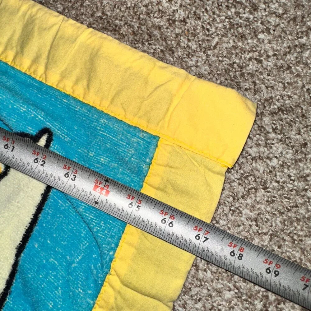 Vintage 80s 90s Wolfschmidt Vodka Large Oversized Beach Towel Blanket 45